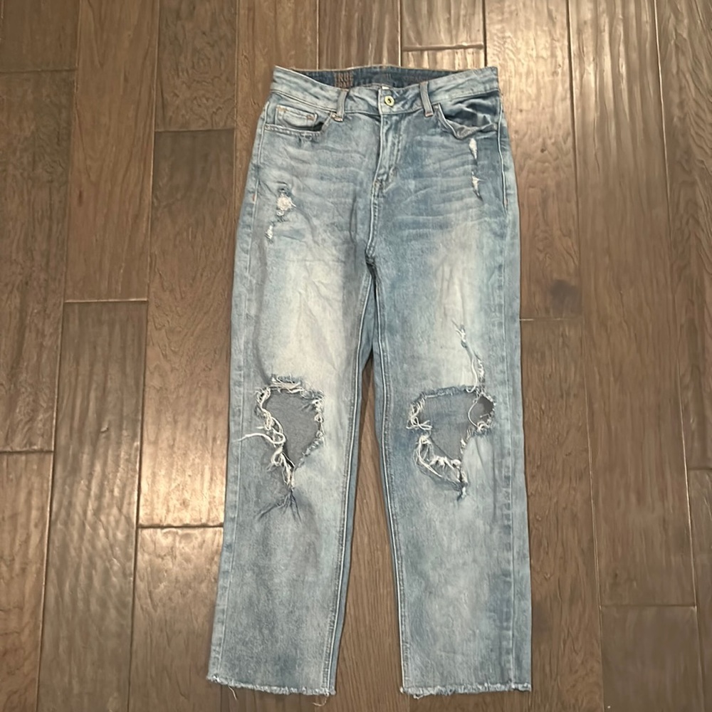 True craft straight blue jeans